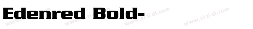 Edenred Bold字体转换